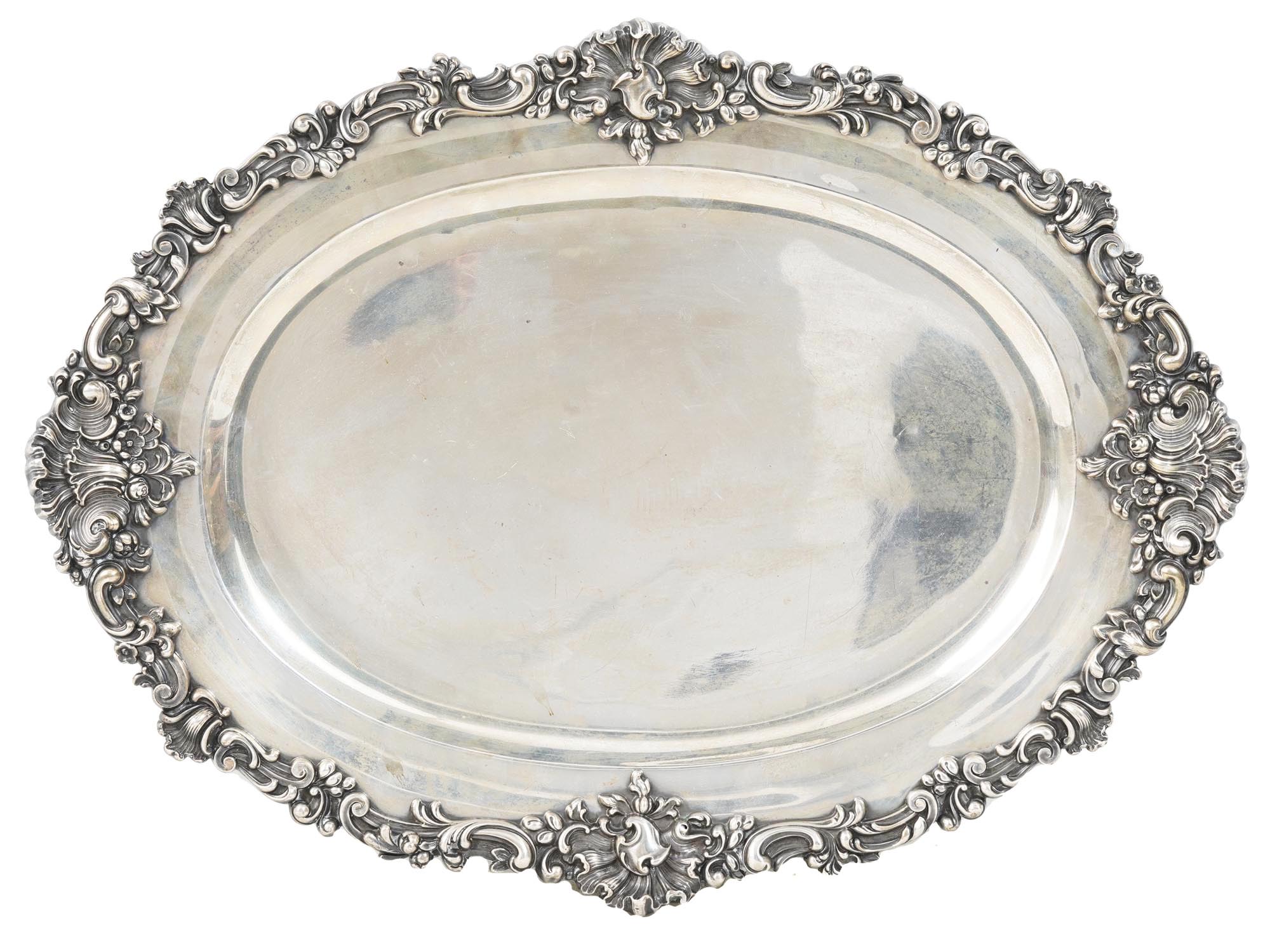 ANTIQUE C. 1900  AMERICAN STERLING SILVER TRAY PIC-1